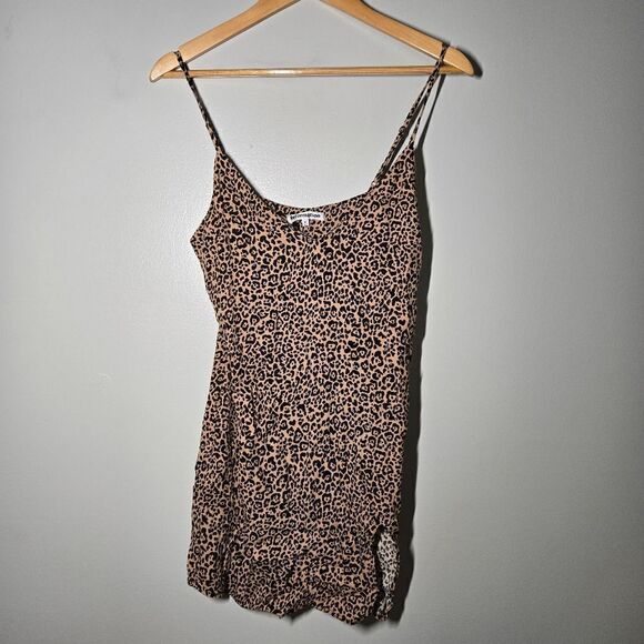 REFORMATION Cheetah Print Mini Dress--Size M - Picture 3 of 6
